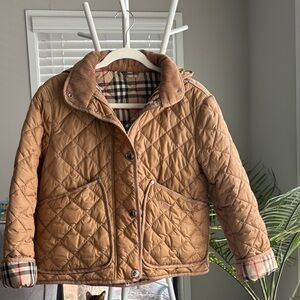 Brown Quilted Women Jacket